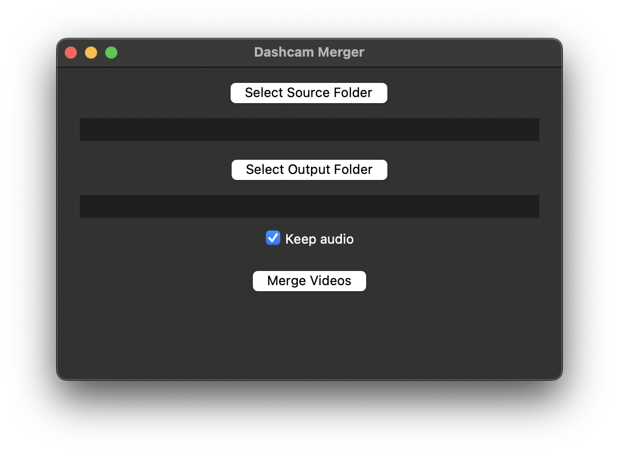 Dashcam Merger Screenshot